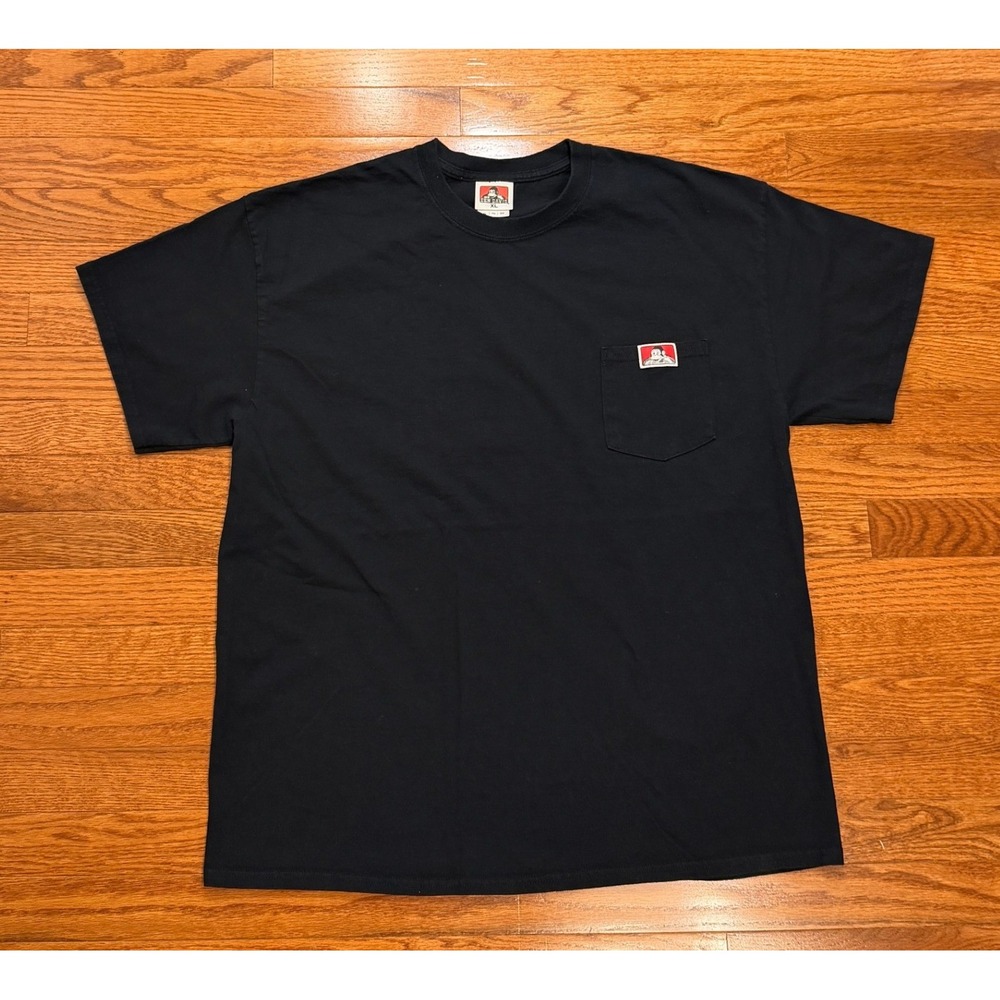 Ben Davis Pocket Tee Shirt Mens XL Black Short Sleeve Gorilla Workwear Cotton
